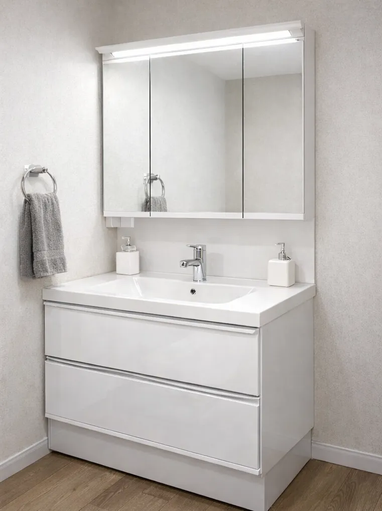 洗面化粧台交換